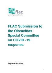 FLAC Submission to the Oireachtas Special Committee on COVID -19 response.