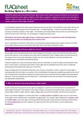 FLACsheet on realising rights in a recession